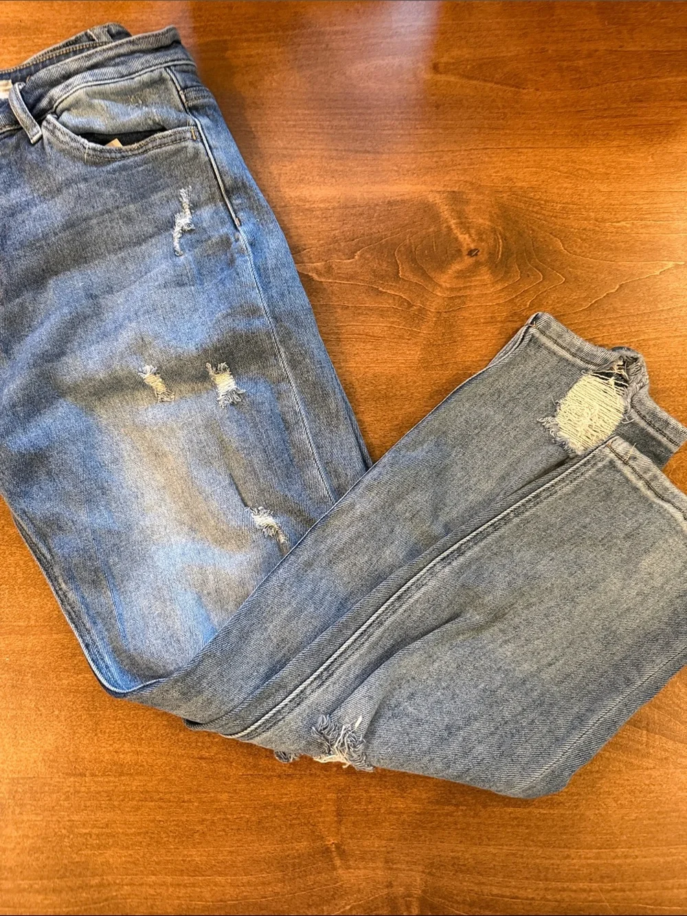 Altar'd State Light Blue Distressed Boyfriend Jeans